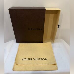 Louis Vuitton Brown Sliding Drawer Gift Box & Dust Bag